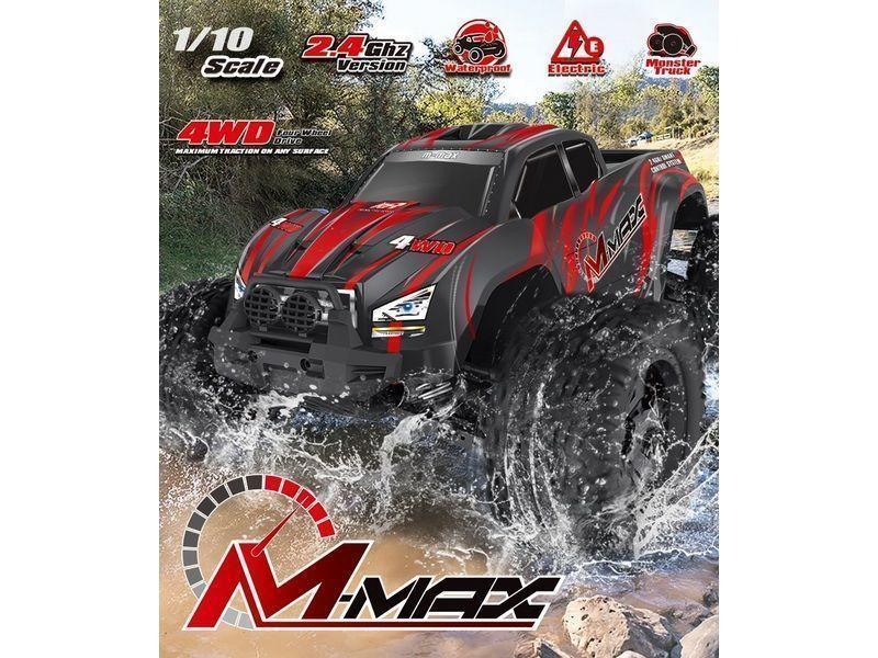 Радиоуправляемый монстр Remo Hobby MMAX PRO (красный) Li-Po 4WD 2.4G 1/10 RTR - фото 4 - id-p223389845