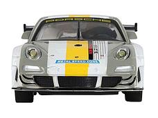 Машина ''АВТОПАНОРАМА'' Porsche 911 GT3 RSR, серебряный, 1/32, свет, звук, инерция, в/к 17,5*13,5*9см, фото 3