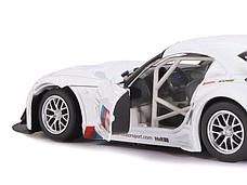 Машина ''АВТОПАНОРАМА'' BMW Z4 GT3, белый, 1/24, свет, звук, в/к 24,5*12,5*10,5 см, фото 3