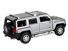 Машина ''АВТОПАНОРАМА'' Hummer H3, серебряный, 1/32, свет, звук, инерция, в/к 17,5*13,5*9 см, фото 2