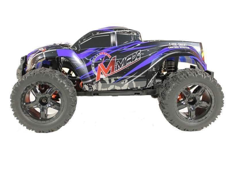 Радиоуправляемый монстр Remo Hobby MMAX PRO UPGRADE (синий) 4WD 2.4G 1/10 RTR - фото 2 - id-p223389854