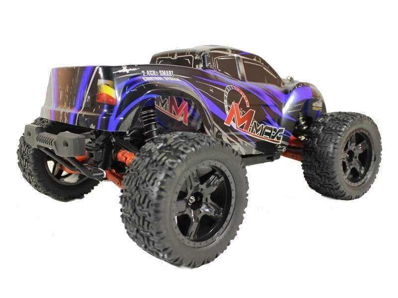 Радиоуправляемый монстр Remo Hobby MMAX PRO UPGRADE (синий) 4WD 2.4G 1/10 RTR - фото 5 - id-p223389854