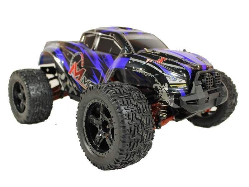 Радиоуправляемый монстр Remo Hobby MMAX PRO UPGRADE (синий) 4WD 2.4G 1/10 RTR - фото 7 - id-p223389854