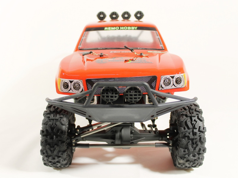 Р/У краулер Remo Hobby Trial Rigs Truck 4WD 2.4G 1/10 RTR (красный кузов) + NiMh и З/У - фото 5 - id-p223389857