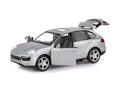 Машина ''АВТОПАНОРАМА'' Porsche Cayenne S, серебряный, 1/32, свет, звук, инерция, в/к 17,5*13,5*9 см, фото 2