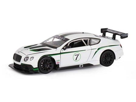 Машина ''АВТОПАНОРАМА'' Bentley Continental GT3 Concept, белый, 1/24, в/к 24,5*12,5*10,5 см, фото 2