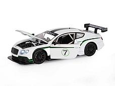 Машина ''АВТОПАНОРАМА'' Bentley Continental GT3 Concept, белый, 1/24, в/к 24,5*12,5*10,5 см, фото 3