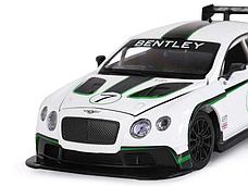 Машина ''АВТОПАНОРАМА'' Bentley Continental GT3 Concept, белый, 1/24, в/к 24,5*12,5*10,5 см, фото 2