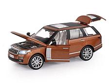 Машина ''АВТОПАНОРАМА'' Range Rover, оранжевый, 1/26, свет, звук, в/к 24,5*12,5*10,5 см, фото 3