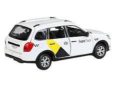 Машина ''АВТОПАНОРАМА'' Яндекс.Такси LADA GRANTA CROSS, белый, 1/24, свет, звук, в/к 24,5*12,5*10,5см, фото 2