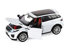 Машина АВТОПАНОРАМА Land Rover Range Rover Evoque HSE 2017, белый, 1/24, в/к 24,5*12,5*10,5 см, фото 3