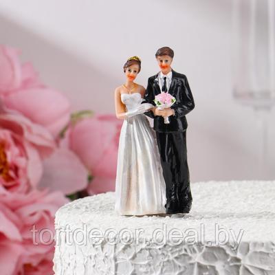 Фигурка на торт Жених и невеста 10,5 см - фото 1 - id-p223389831