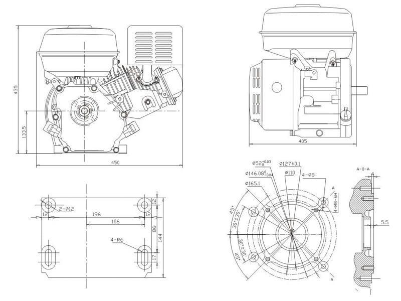 Двигатель STARK GX450 S (вал 25мм шлицевой) 18лс - фото 9 - id-p223390690