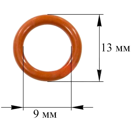 Уплотнительное кольцо штуцера O-ring для кофемашины Philips Saeco 13x9x2 мм NM01035 - фото 1 - id-p178920780