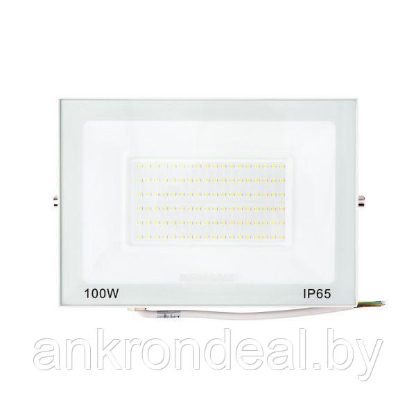 Прожектор светодиодный СДО 100Вт 8000Лм 5000K нейтральный свет, белый корпус - фото 1 - id-p220593311