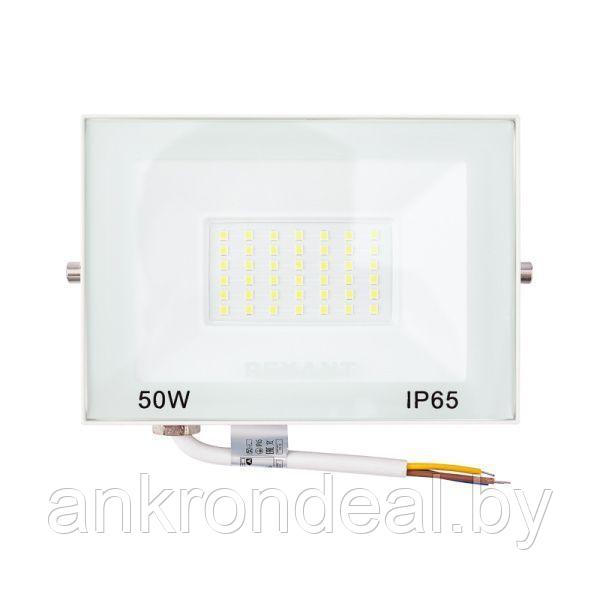 Прожектор светодиодный СДО 50Вт 4000Лм 5000K нейтральный свет, белый корпус - фото 1 - id-p220593316