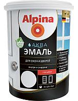 Alpina АКВА Эмаль для окон и дверей глянц. 0,9л / 1,10кг