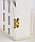 Ключница деревянная настенная «Белая» 22,5*30,5*5,7 см, 4 крючка, фото 3