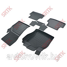 Коврики резиновые в салон 3D PREMIUM для Seat Leon (2012-2020)