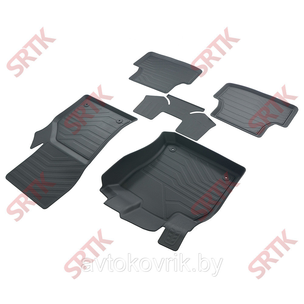 Коврики резиновые в салон 3D PREMIUM для Seat Leon (2012-2020) - фото 1 - id-p223392265