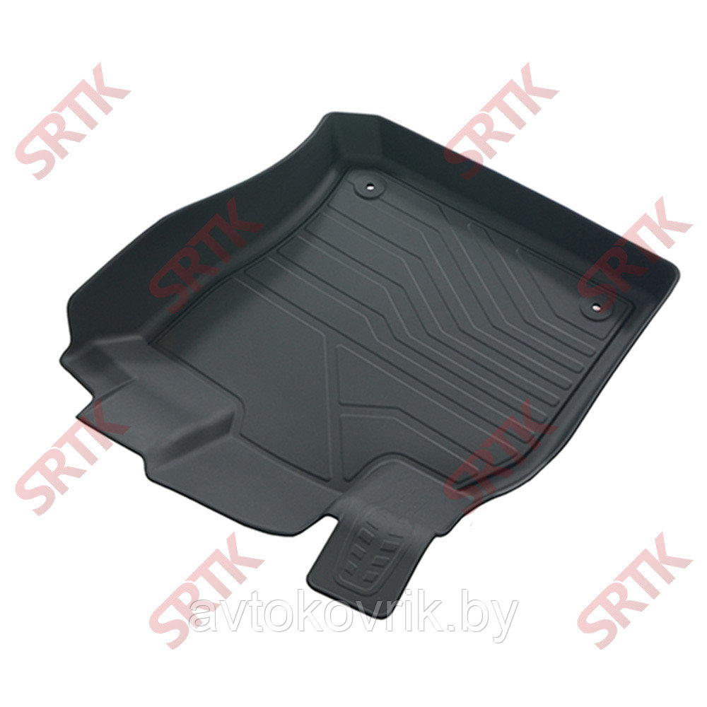 Коврик резиновый 3D LUX для SEAT Leon (2012-2020) Водительский (1 шт.)