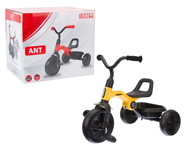Трехколесный велосипед складной без ручки управления Qplay Ant ( желтый), арт. LH509Y - фото 2 - id-p223393568