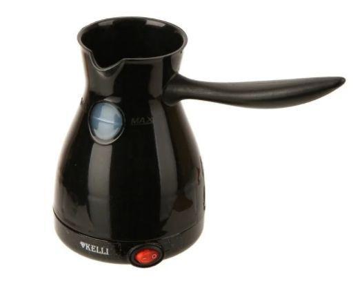 Турка электрическая для кофе электротурка кофеварка электрокофеварка KELLI черная - фото 1 - id-p223346302