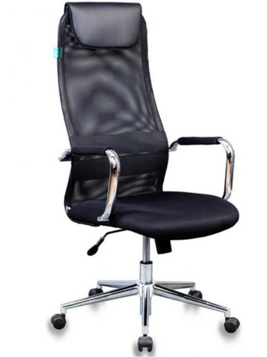 Компьютерное кресло Бюрократ KB-9N черное офисное кресло сетка стул руководителя для компьютера на колесиках - фото 1 - id-p223110755