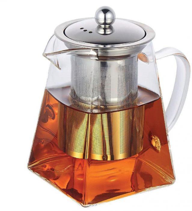 Заварочный стеклянный чайник с ситом фильтром ситечком KELLI KL-3217 заварник для чая 1 литр