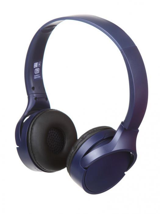 Беспроводные bluetooth наушники с микрофоном Panasonic RB-HF420BGEA синие накладные - фото 1 - id-p223346557