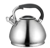 Металлический чайник со свистком KELLI KL-4328 4,5л из нержавеющей стали