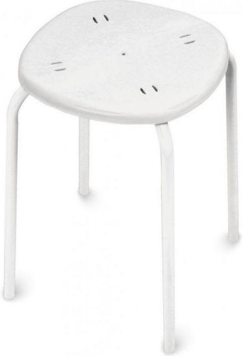 Табурет стулья для кухни NIKA ТП02/Б белая табуретка - фото 1 - id-p223215460