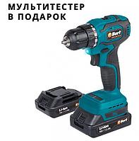 BORT BAB-20X-BLK (2X1,5AH) Дрель-шуруповерт аккумуляторная