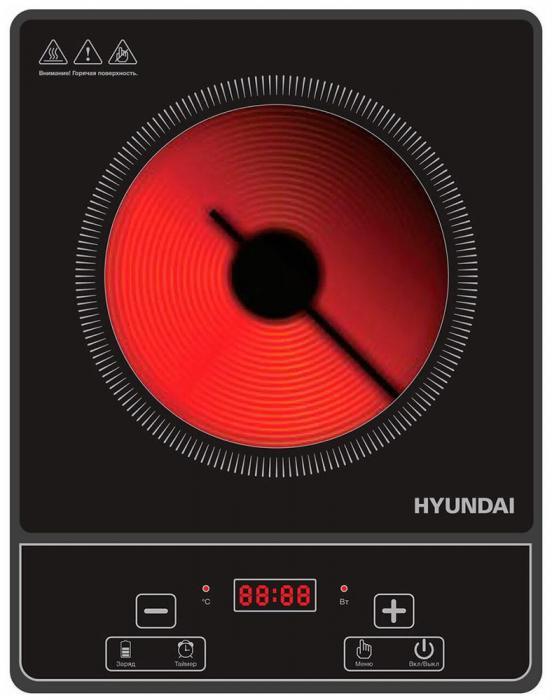 HYUNDAI HYC-0120 черный стеклокерамика (настольная) - фото 2 - id-p223215508