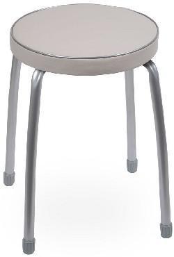 Табурет стулья для кухни мягкий NIKA ТФ02/С серый табуретка - фото 1 - id-p223216598