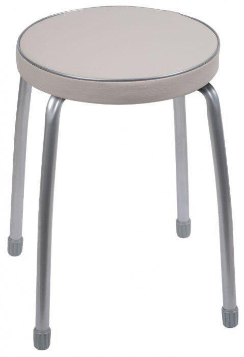 Табурет стулья для кухни мягкий NIKA ТФ02/С серый табуретка - фото 2 - id-p223216598