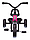 Трехколесный велосипед складной без ручки управления Qplay Ant ( розовый), арт. LH509P, фото 5