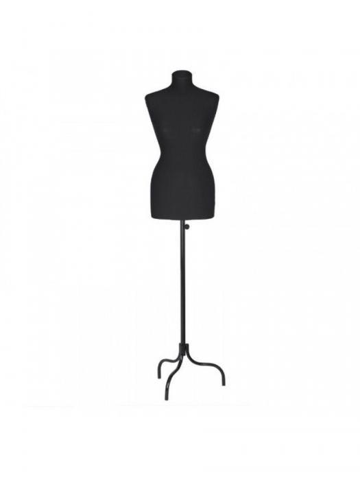 Манекен портновский женский для одежды XL 48-50 торс для шитья черный - фото 5 - id-p223344013