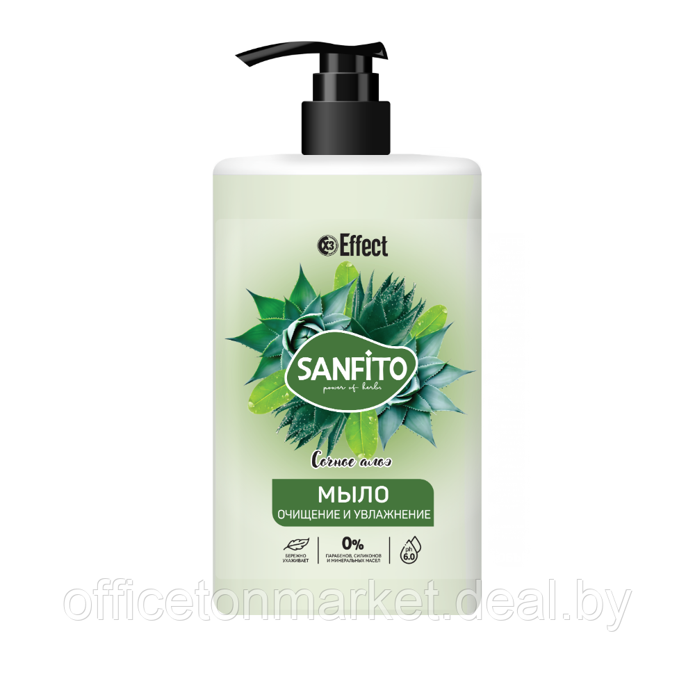 Мыло жидкое "Effect Sanfito" сочное алоэ, 1 л - фото 1 - id-p223385704