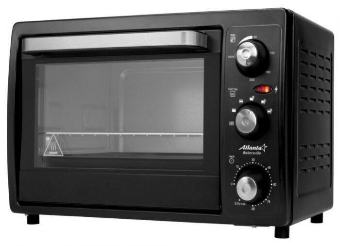 Мини духовка электрическая настольная 40 литров печка для выпечки пирогов кухни дачи ATLANTA ATH-1404 черная - фото 2 - id-p223108966
