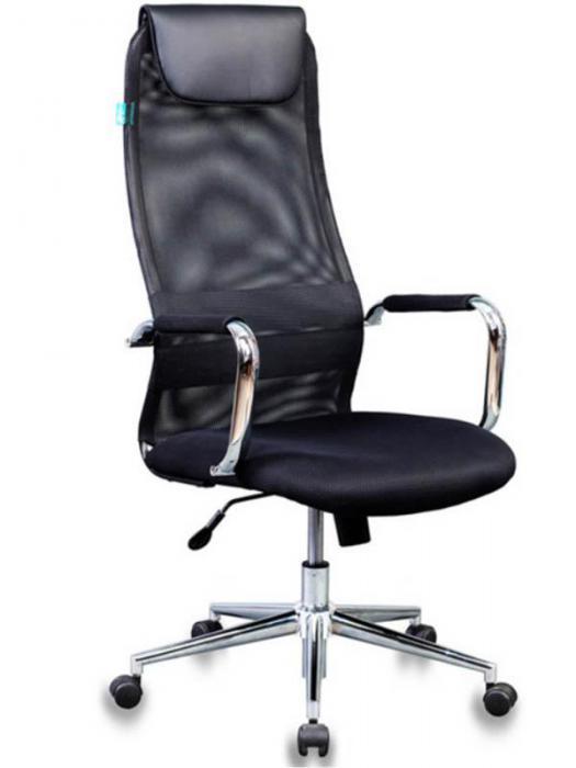 Компьютерное кресло Бюрократ KB-9N черное офисное кресло сетка стул руководителя для компьютера на колесиках - фото 1 - id-p223109113