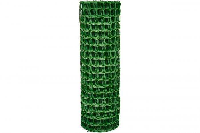 Сетка пластиковая садовая для забора вьющихся растений 1x20 Решетка заборная в рулоне зеленая защитная - фото 2 - id-p223345073