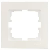 742-3000-146 Рамка 1-ая горизонтальная жемчужно-белый перламутр (20шт/240шт) VESNA