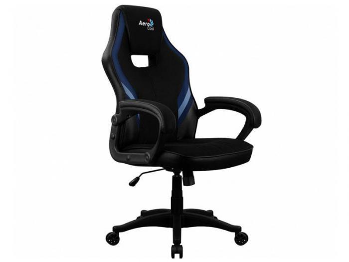 Игровое геймерское кресло для компьютера AeroCool AERO 2 Alpha Black- Blue стул компьютерный - фото 1 - id-p223387686