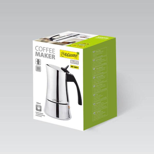 Гейзерная кофеварка MR-1668-4 200мл индукция - фото 5 - id-p223396958