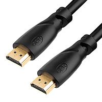 GCR Кабель 1.0m HDMI версия 1.4, черный, OD7.3mm, 30/30 AWG, позолоченные контакты, Ethernet 10.2 Гбит/с, 3D,