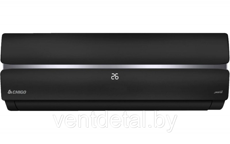 Кондиционер (cплит-система) CHIGO серия KING CS-25V3G-1C172-Black Inverter - фото 1 - id-p223399471