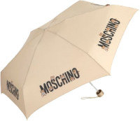 Зонт складной Moschino 8432-SuperminiD Bear In The Tube Dark Beige