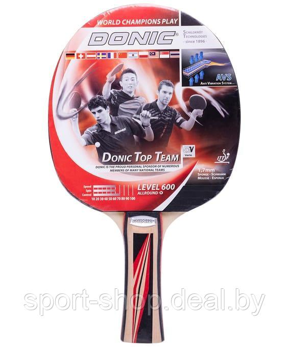 Ракетка для настольного тенниса Donic Top Team 600,ракетка для настольного тенниса