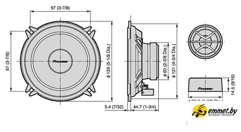 Компонентная АС Pioneer TS-130Ci - фото 5 - id-p223400248